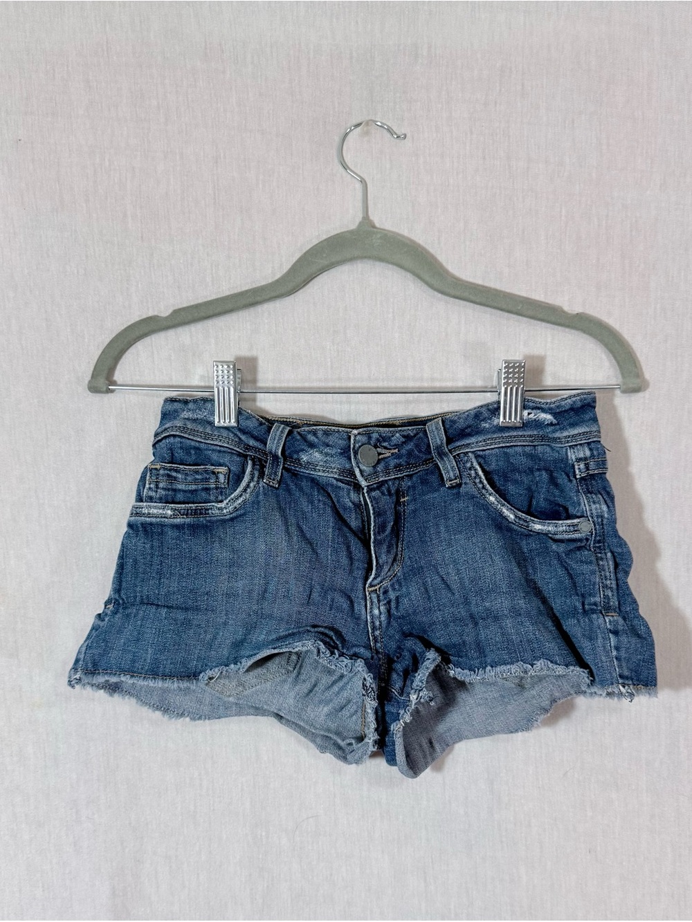 Fran Denim size M Classic Blue Denim Cutoff Shorts - Women's
